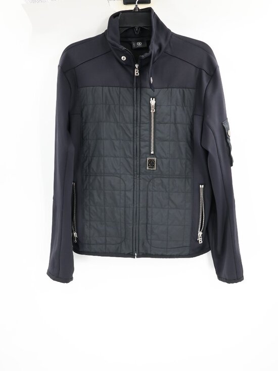 Bogner Jackets & Blazers - Vintage Bogner Jacket Women Small Quilted Full Zip apres ski Zip Pockets Black